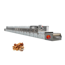 Jinan city Industrial Tunnel Condiments Herbs Microwave Drying Sterilizing machine